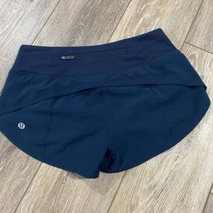 💗 Lululemon: run speed up mid rise lined shorts 💗